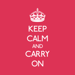 'KEEP CALM AND CARRY ON' RED AVATAR PSN avatar