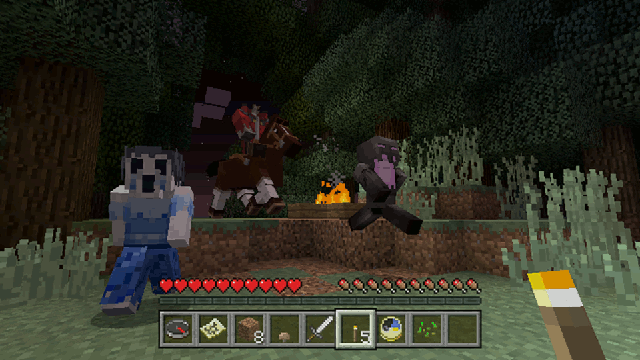 Minecraft Campfire Tales Skin Pack on PS Vita  Official 