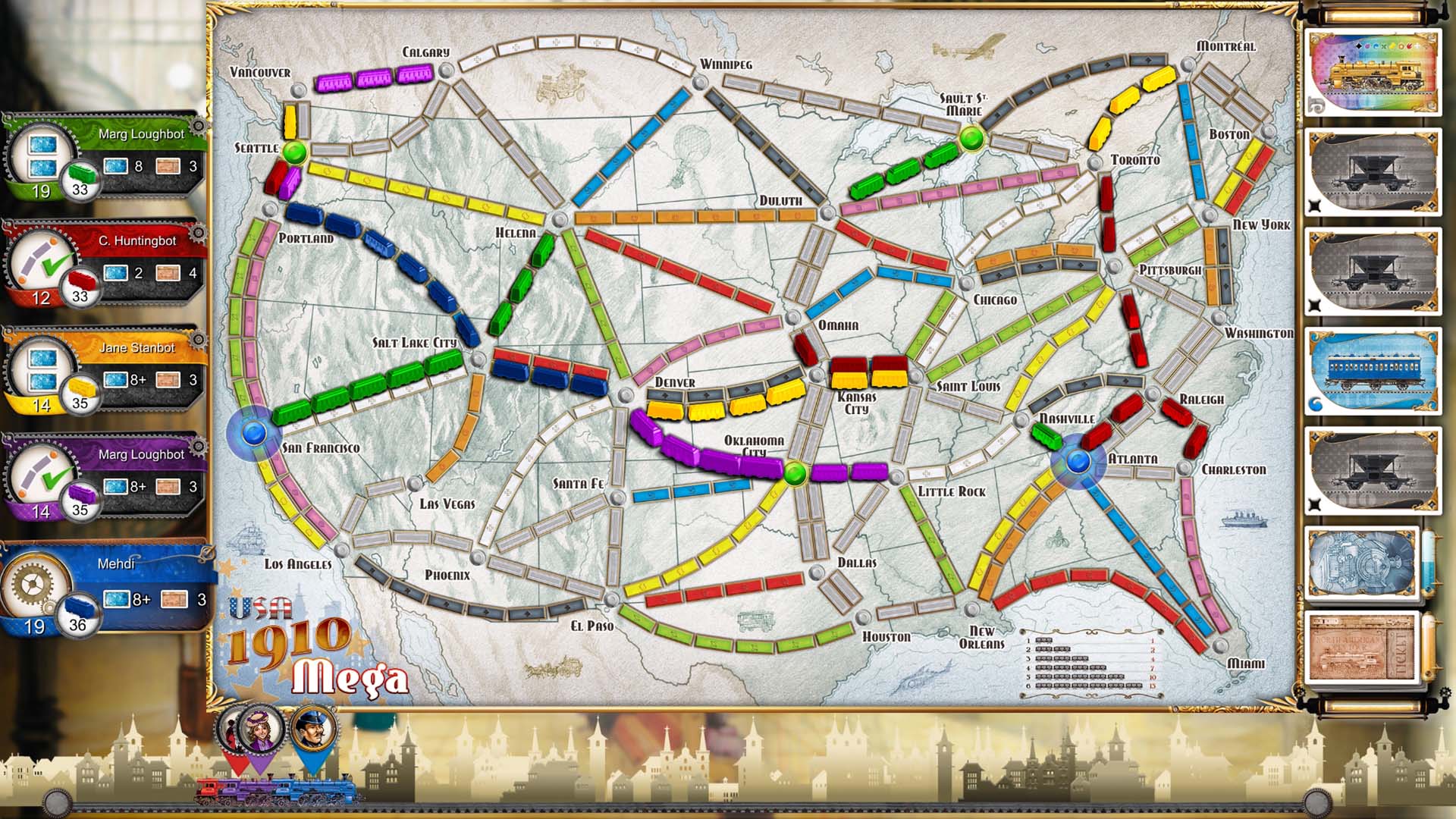 Ticket to ride карта