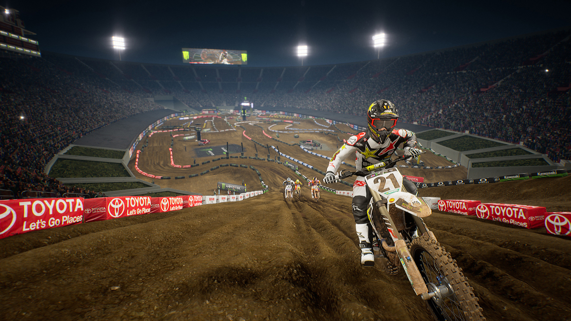 Monster Energy Supercross 2 Los Angeles Memorial Coliseum on PS4