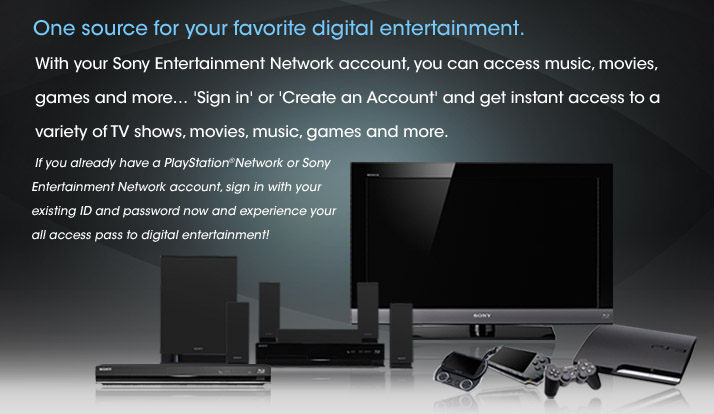 Sign In: Sony Entertainment Network